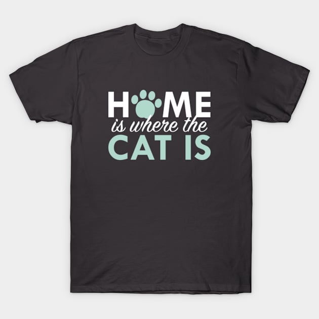 Home Is Where The Cat Is T-Shirt by VectorPlanet